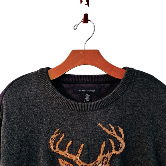 Tommy Hilfiger Charcoal and Plum Knitwear Size XXL  10 0509 - Picture 2 of 8